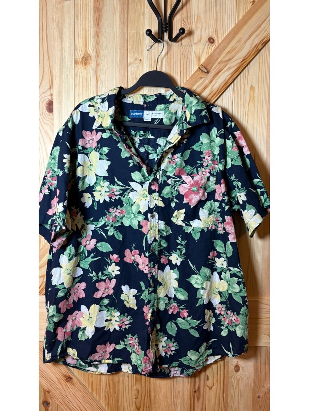 Old Navy XXL Floral Print Everyday Shirt Regular Fit